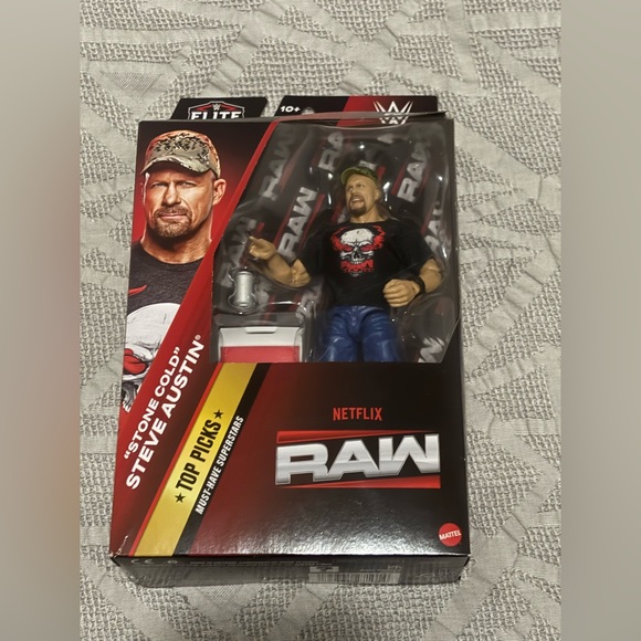 WWE Other - Stone Cold Steve Austin WWE 2025 Raw on Netflix Action Figure New in Box